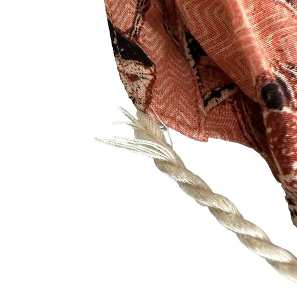 ULLA JOHNSON Womens Biarritz Tassel Floral Voile Tunic Mini Dress Size Small - Picture 9 of 9